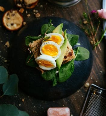 Poached Eggs with Bread